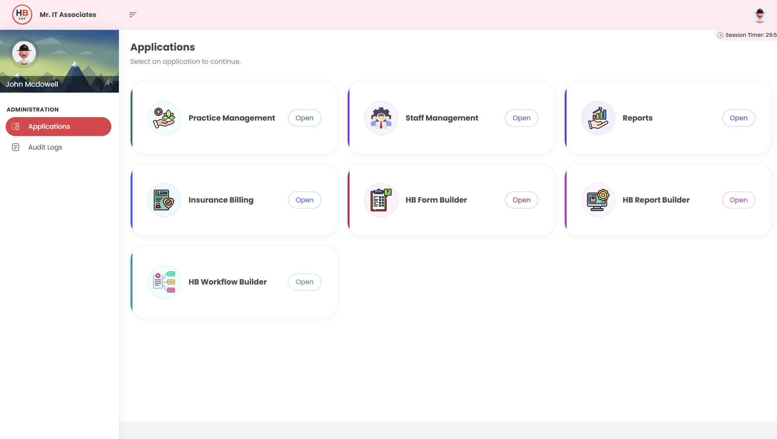 HeartBridge EBP Application Dashboard